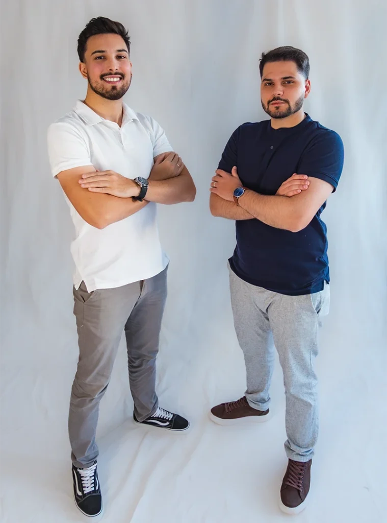 Engenheiros Raul Feliciano e William Wollmann, da Construsync Engenharia